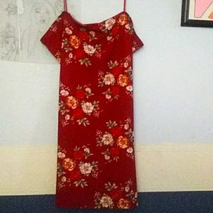 Red Floral Dress